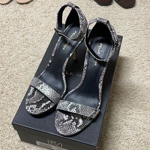 Pelle Moda Luster Snake Heels